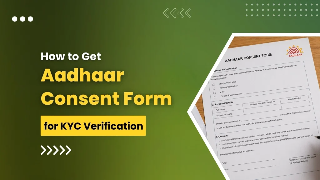 Aadhaar Consent Form